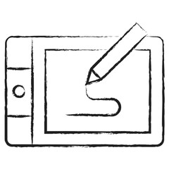 Canvas Print - Hand drawn Pentab icon