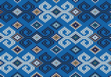 Christmas Fair Isle Pattern Background For Fashion Textiles, Knitwear And Graphics