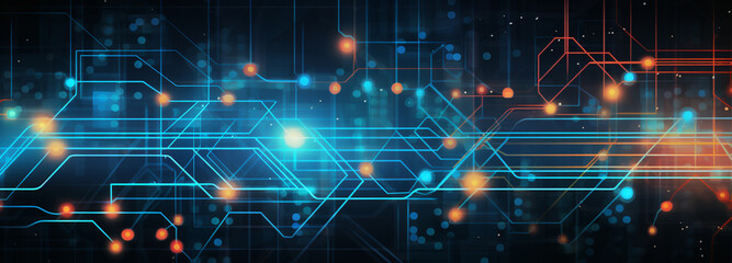  glow particle abstract technology network communication concept vector background