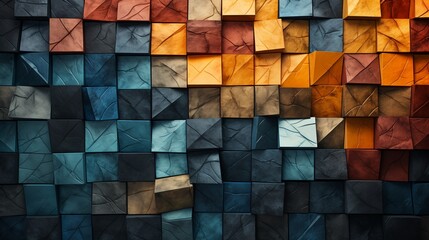 Poster - Tile squares texture background