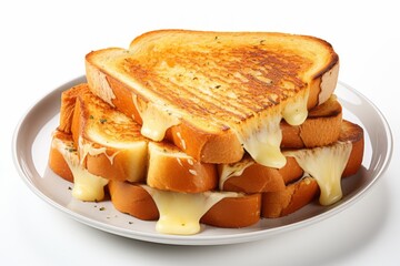 Wall Mural - Appetizing Grilled Cheese. Traditional American cuisine. Popular authentic dishes. Background with selective focus