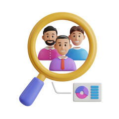 Poster - Market Research 3d Illustration