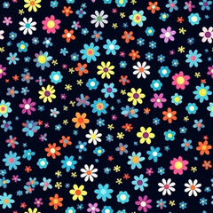 Sticker - seamless floral pattern