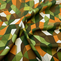 Sticker - abstract geometric background in cloth