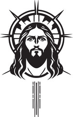 Wall Mural - awesome and wonderful vector art of Jesus Christ
