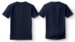 front navy blue tshirt, back navy blue tshirt, set of navy blue t-shirt, navy blue t-shirt, navy blue tshirt mockup, navy blue tshirt isolated, t shirt, navy blue tee shirt, easy to cut out
