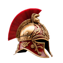 Medieval Knight Helmet Isolated On Transparent Background PNG Cut Out Clipart.