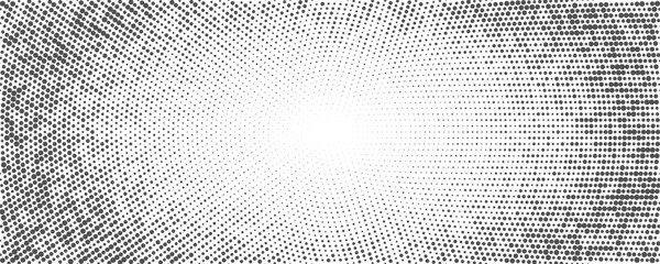 Poster - Dotted background. Abstract halftone concentric pattern. Gradient mosaic radial texture. Vector