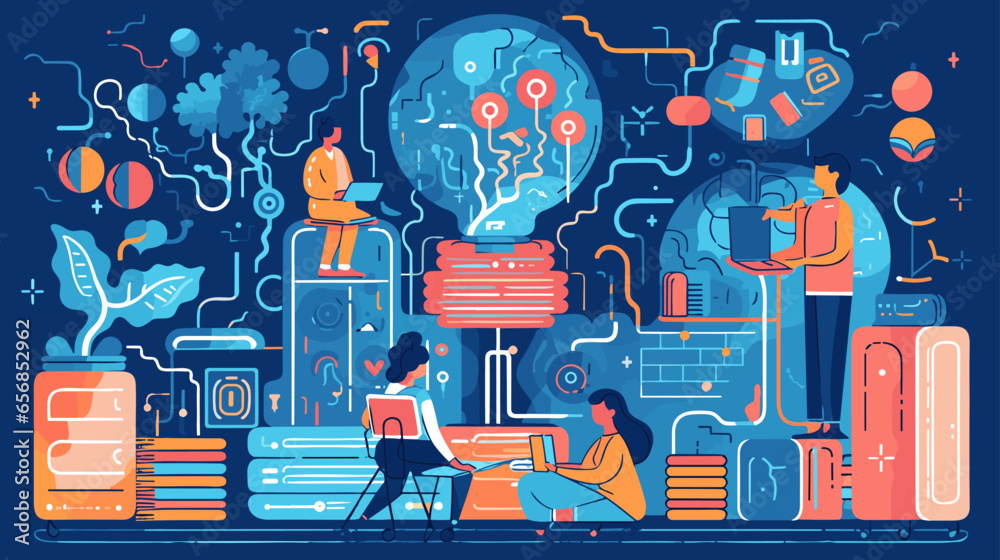 Concept vector illustration of LLM (Large Language Models). Stock ...