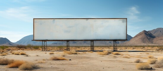 Sticker - billboard placed in countryside