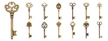 Keys From Door Locks On Transparent