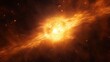 Sun in space: a bright and glowing star in the dark and infinite universe