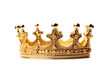 gold crown Isolated on a white Background PNG