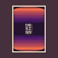 Poster - A template to use in your design. A composition of geometric shapes. Graphic elements for design and creativity.