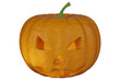 Illustrazione 3D. Halloween. Zucca intagliata simbolo ricorrenza festa di Halloween. Ricorrenza in autunno, ottobre..