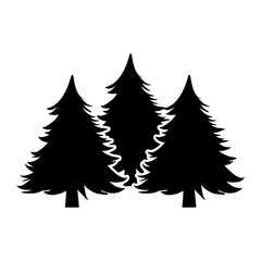 Wall Mural - forest icon vector. wood illustration sign. pine tree symbol. christmas tree logo.