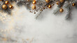sfondo natalizio per biglietti di auguri digitali con fiocchi di neve, palle di natale, colori tenui, spazio per testo