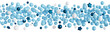 © Creative_Bird - Blue balloons line on transparent background. It's a boy foreground. Border, row. Cut out graphic design elements. Happy birthday, party, baby shower decoration. Helium balloon group. 3D render.