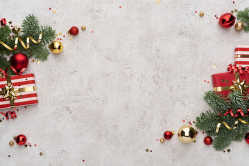 Wall Mural - background with christmas decoration