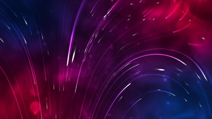 Poster - Abstract particle lines background in varying pink colors