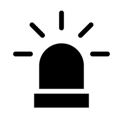 Sticker - Solid Emergency light icon