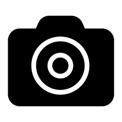 Wall Mural - Solid Photo Camera icon