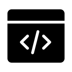 Sticker - Solid Web Code icon