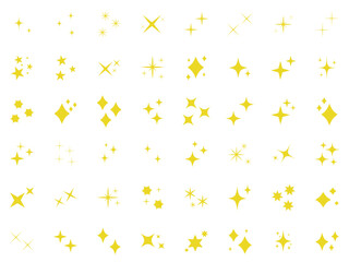 Wall Mural - Stars set icons.Shine icons. Christmas vector symbols isolated.Sparkle star icons.