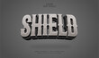 © Navy Graphic - Shield editable text effect style 3d esport.