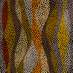 Poster - Grunge Geometric Vector Seamless Pattern made in ethnic style. African traditional design. Creative boho pattern.