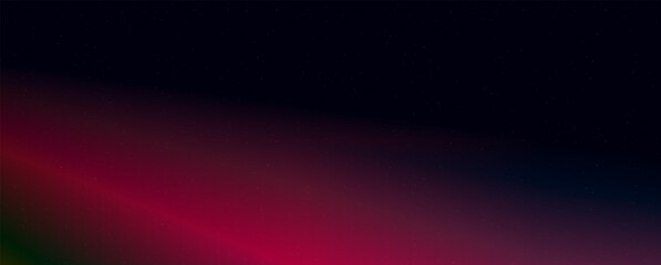 Poster - Background with trendy gradient and noise. Red and pink and black and green colors. Glare from lenses, overlay texture. Vector banner with dust and smooth color transition