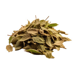 Wall Mural -  Pile of dried oregano leaves isolated on transparent background