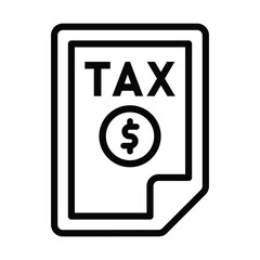 Wall Mural - Document, tax icon