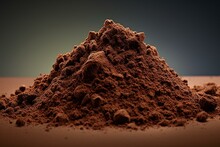 Coffee Grounds On Clear Background. Generative AI