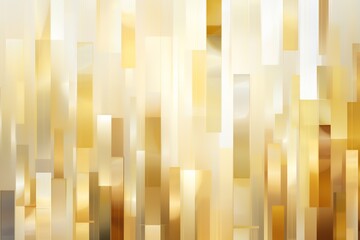 Poster - Luxury gold background illustration with vertical lines, in the style of minimalist geometric shapes. Gold light patterns on a golden pattern design background with line shapes