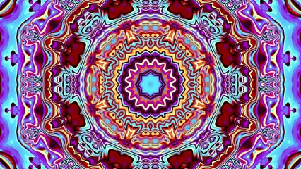 Aufkleber - Ornate mandala loop background. 4k looping footage. Abstract Mandala