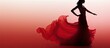 Authentic Spanish flamenco dancer silhouette non edited With copyspace for text