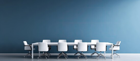 Poster - vacant office meeting space with copyspace for text
