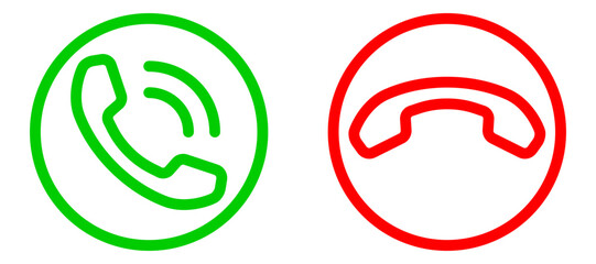 Poster - Phone icon vector illustration. Call center app. Telephone icons trendy flat style. Contact us line silhouette.