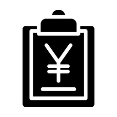 Poster - Solid Yen Clipboard icon