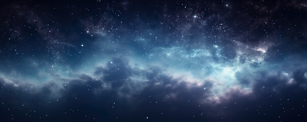 night sky - universe filled with stars, nebula and galaxy