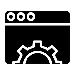 Canvas Print - Solid Web Settings icon