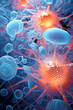 © Riverland Studio - microscopic cell structure and cell regeneration