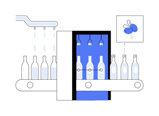 Poster - Olive oil packaging abstract concept vector illustration.