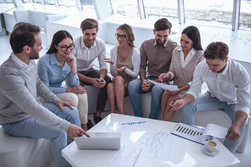 Wall Mural - Business people working