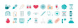 Medical and health care icon set