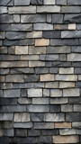 Fototapeta Desenie - Texture of Weathered Slate Roof Tiles A mix of muted gray tones with patches of lighter hues, giving the impression of years of exposure to the elements.