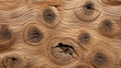 Closeup of Knotted Grains Dark, knotty holes tered sporadically against a lighter background, providing a rugged and natural look to the wood.