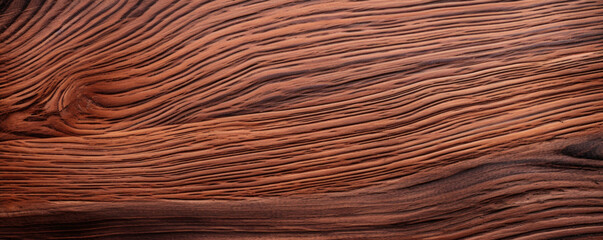 Poster - Closeup of a rich wood grain, with distinct bands of light and dark shades, revealing the trees unique growth pattern and character.