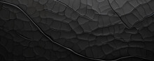 Closeup Of An Anodized Aluminum Surface, Revealing A Matte Black Texture With A Subtle Crackle Pattern.